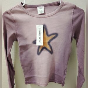 NWT Urban Outfitters Purple Star Crop Top